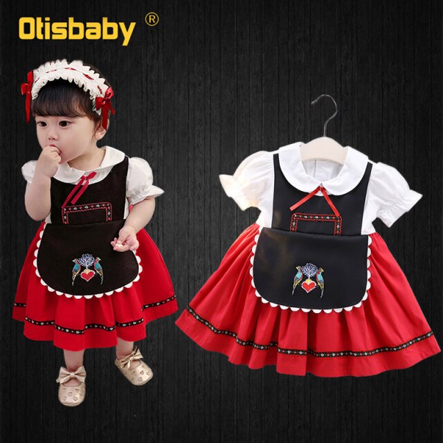 Infant Girls Dress Princess Romper Baby Girl 1 2 3 4 5 6 Year Snow White Anna Elsa Belle Mermaid Costume Spain Kids Clothes