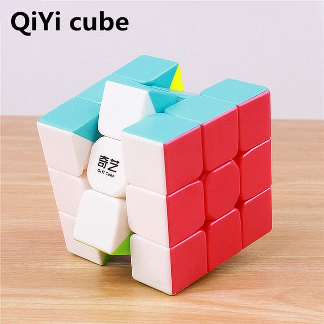 QiYi Sail W 3x3 Magic Cubes Stickerless Warrior S Professional Speed Puzzles Cubes Montessori Educational Toy For kid