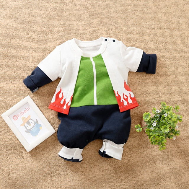 New Style Anime Cosplay Clothing Newborn Baby Boy Clothes Children Overalls Romper Onesie Jumpsuit Outfit Kids Halloween Costume