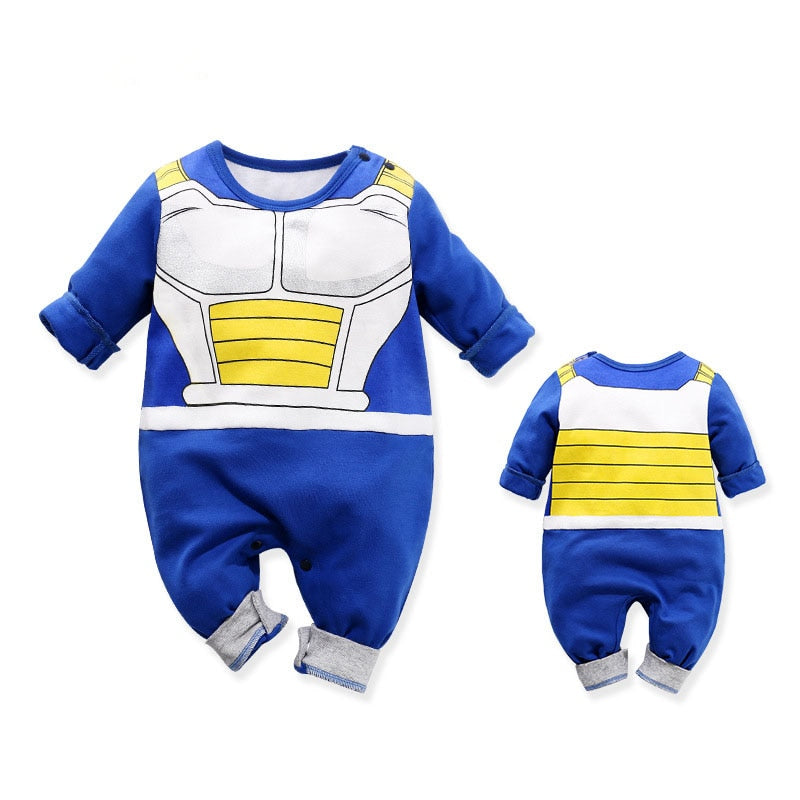 Newborn Baby Boy Clothes Romper 100% Cotton Dragon DBZ Ball Z Halloween Costume Infant Jumpsuits Long Sleeve New born Overalls