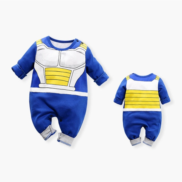 Newborn Baby Boy Clothes Romper 100% Cotton Dragon DBZ Ball Z Halloween Costume Infant Jumpsuits Long Sleeve New born Overalls