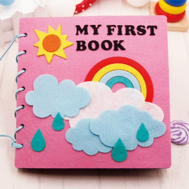 Cloth Book Toddler Montessori Toys DIY Craft Castle Rainbow  Handmade Book Busy Board Baby Early Learning Education Basic Life