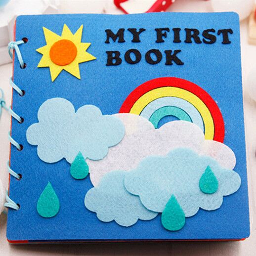 Cloth Book Toddler Montessori Toys DIY Craft Castle Rainbow  Handmade Book Busy Board Baby Early Learning Education Basic Life