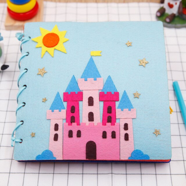 Cloth Book Toddler Montessori Toys DIY Craft Castle Rainbow  Handmade Book Busy Board Baby Early Learning Education Basic Life