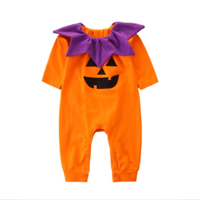 Newborn Baby Girl Boy Rompers Cotton Pumpkin Skull Print Infant Toddler Jumpsuit Outfits Bebe Ropa Halloween Baby Clothes