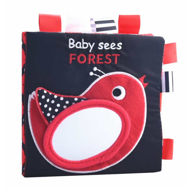 Baby Rattles Mobiles Toy Soft Animal Cloth Book Newborn Stroller Hanging Toy Bebe Early Learning Educate Baby Toys 0 12 Months