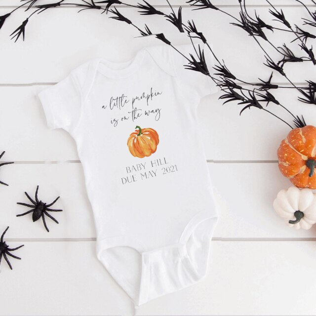 Cutest Pumpkin  First Halloween  Pumpkin Baby Girl Bodysuits Baby Boy Ropa Newborn Girl Thanks Giving Clothes