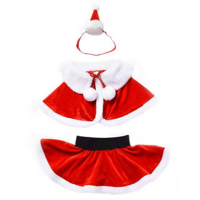 Baby Toddler Girls Christmas Costume Clothing Sets One Size Suit for 0-24M Little Kid Girls Santa Cosplay Wear christmas 2020