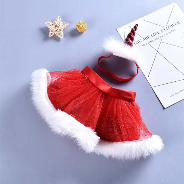 Baby Toddler Girls Christmas Costume Clothing Sets One Size Suit for 0-24M Little Kid Girls Santa Cosplay Wear christmas 2020